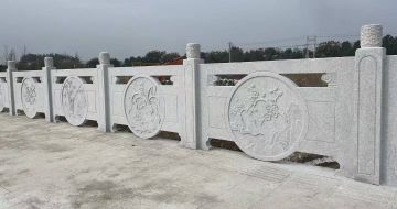 蚌埠芝麻白河道栏杆 石材栏杆