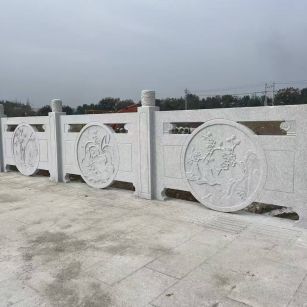 蚌埠芝麻白河道栏杆 石材栏杆
