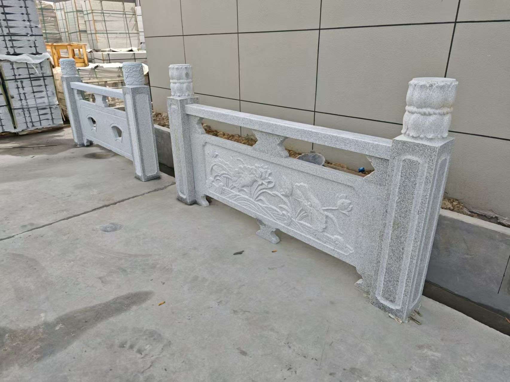 蚌埠芝麻白河道栏杆 石材栏杆
