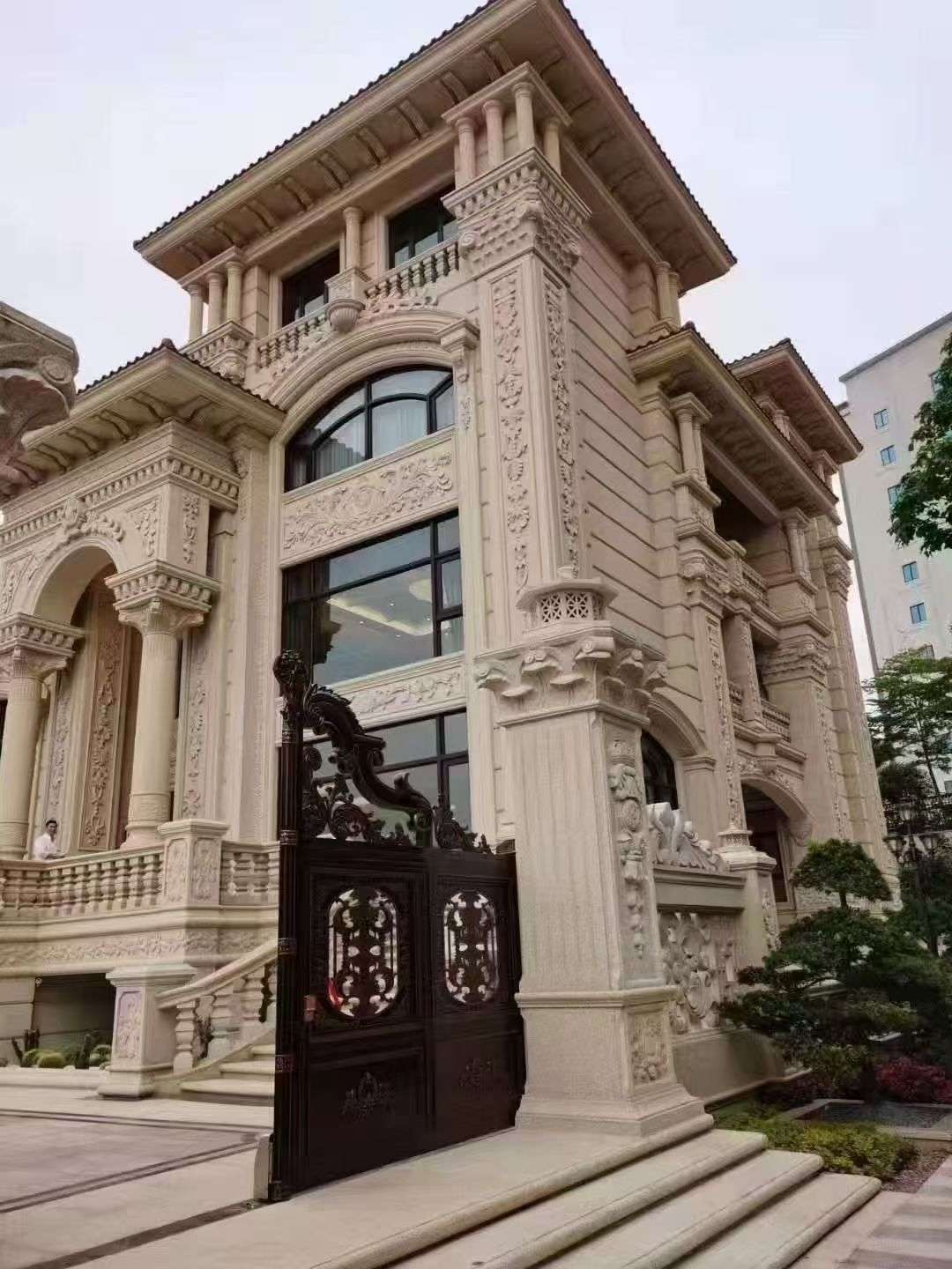 蚌埠黄金麻别墅外墙异形定制