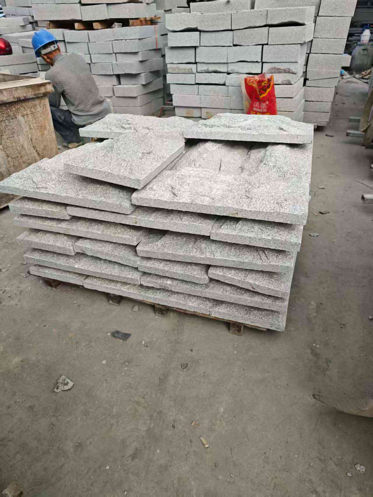 蚌埠芝麻白蘑菇石，自然面