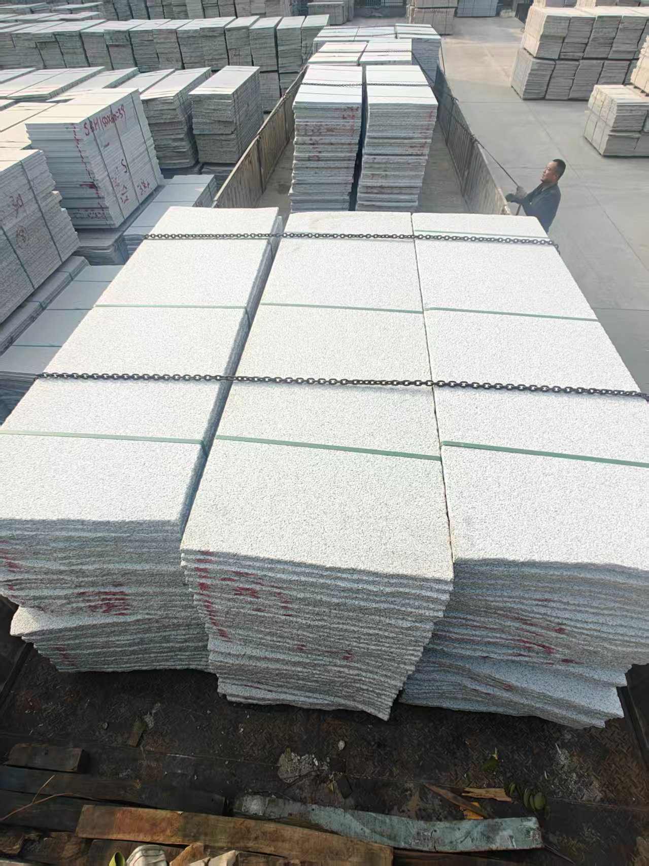 蚌埠芝麻白毛板，石材毛板